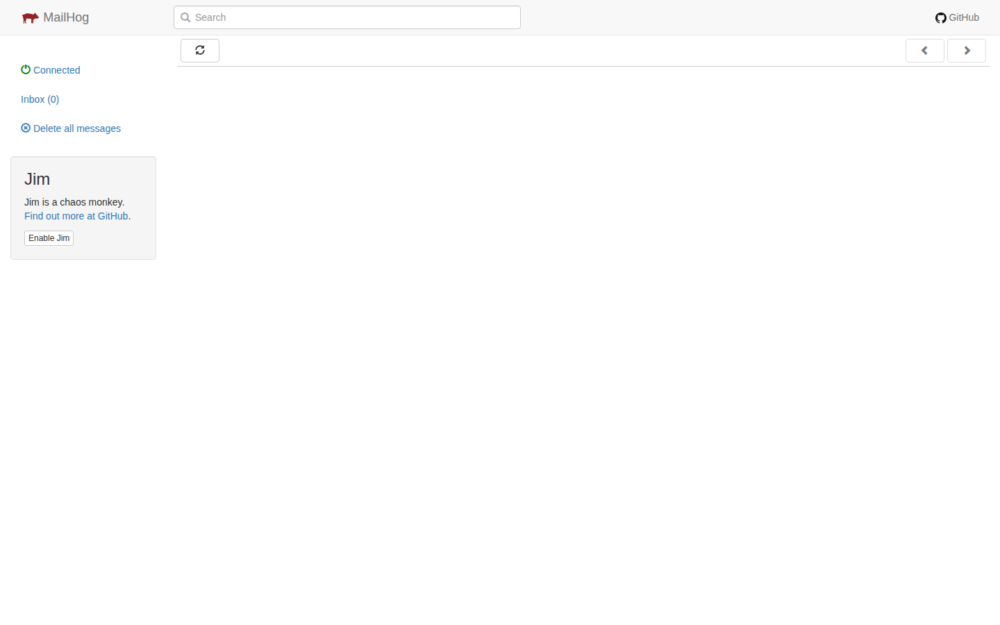 MailHog email capture